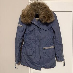 SAM. jacket with Real Fur Collar